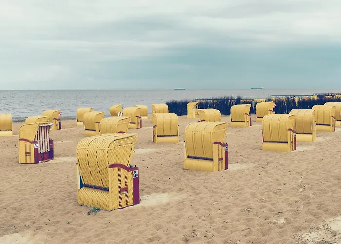 Panoramameerblicksuite direkt am Strand, Garage Wlan, Aufzug, Smarttv,Bettwäsche,Handtücher, Netflix uvm Cuxhaven
